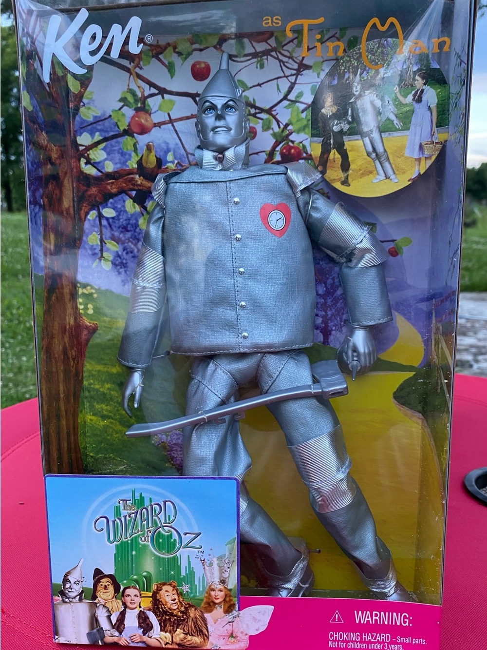 Mattel Ken Tin Man Action Figure - Silver with Red Heart Detail